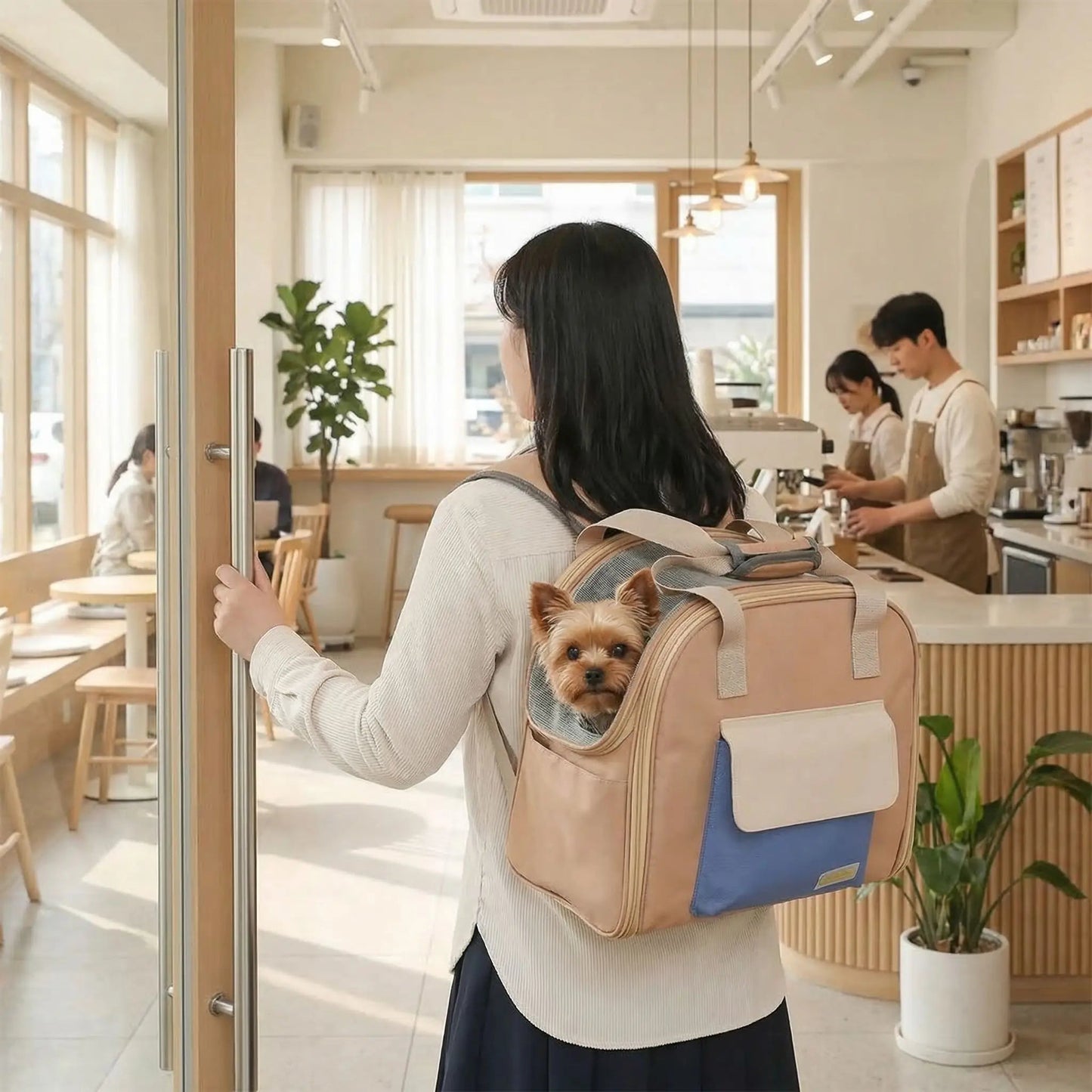 sac à dos pour chien multiculturel et confortable Yorkie