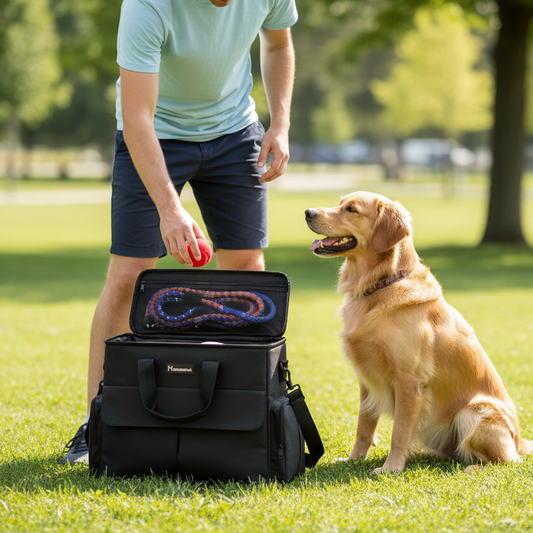 sac de voyage pour chien multifonctionnel  noir parc balle