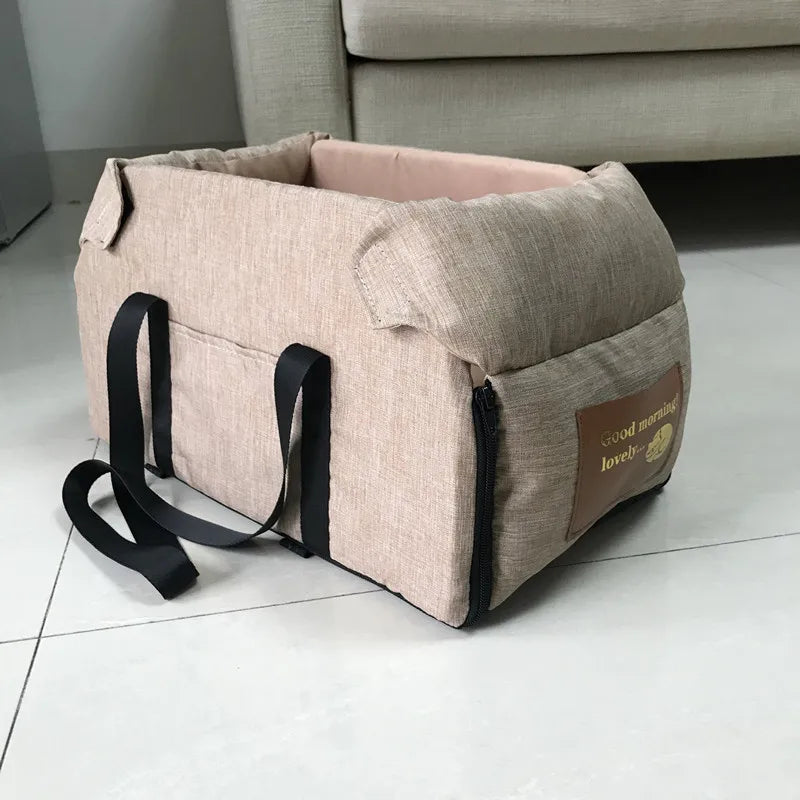 Sac transport pour chien cousiné sécurisé modèle khaki