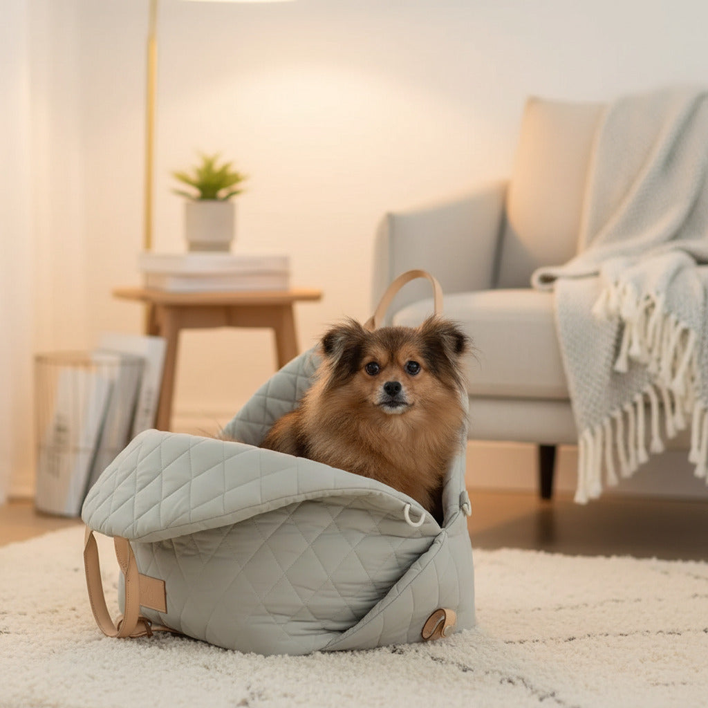 Sac transport luxe confort  gris modèle
