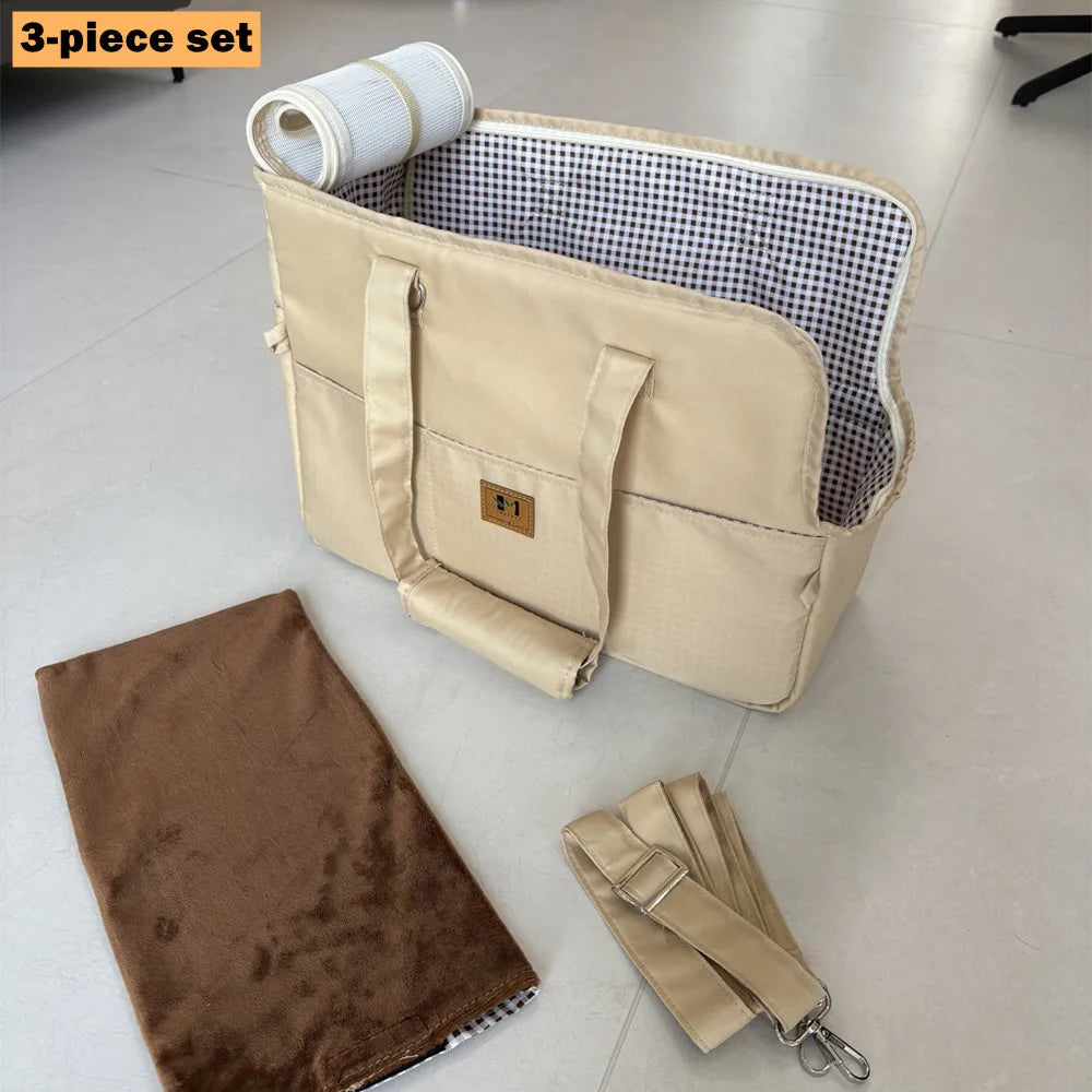 Sac transport siège auto coussinet démo beige