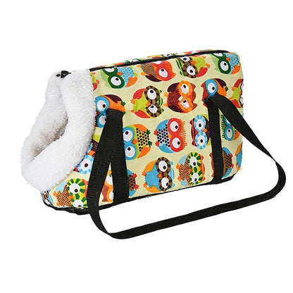 Sac transport souple colore modèle hibou