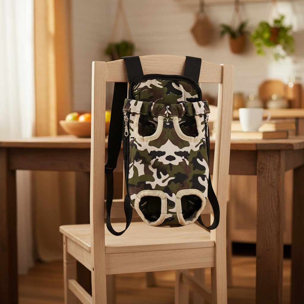 Sac ventral pour chien | Design ligné