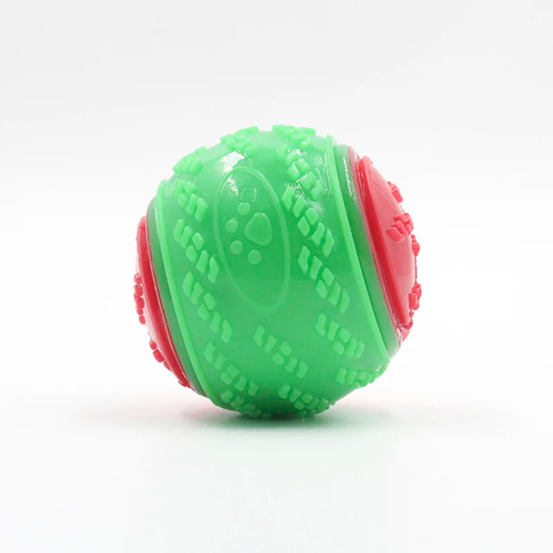 balle pour chien résistance morsures golden rouge et vert