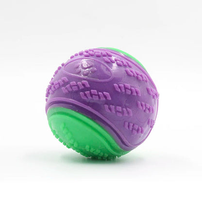 balle pour chien résistance morsures golden vert et violet