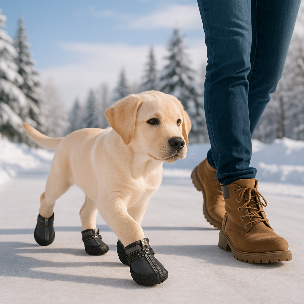 chaussures chien antidérapante durable labrador noir