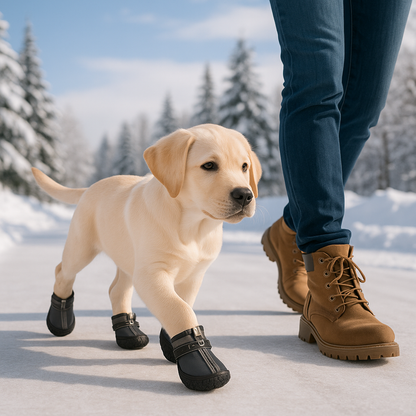 chaussures chien antidérapante durable labrador noir