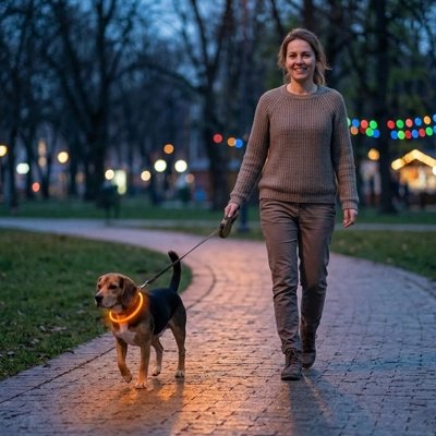 Collier Chien lumineux 5