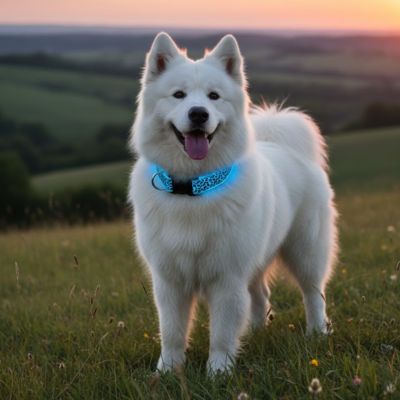 Collier lumineux pour chien | Motif léopard foncé