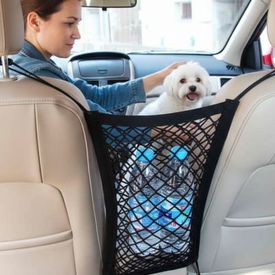 Filet chien voiture barrière en maille bouteille eau