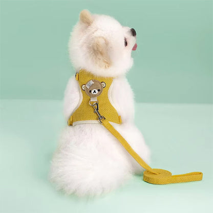 harnais chien orange