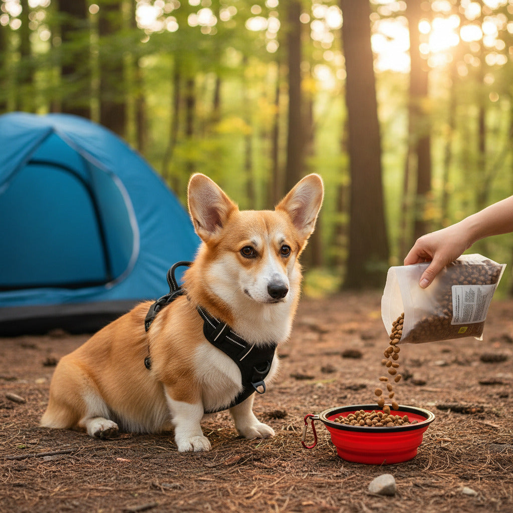 harnais chien anti-traction rembourré corgi camping