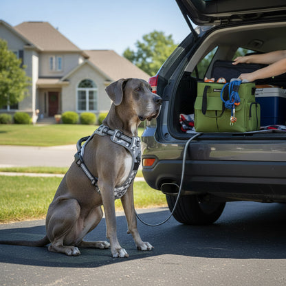 harnais chien anti-traction rembourré grand danois voiture