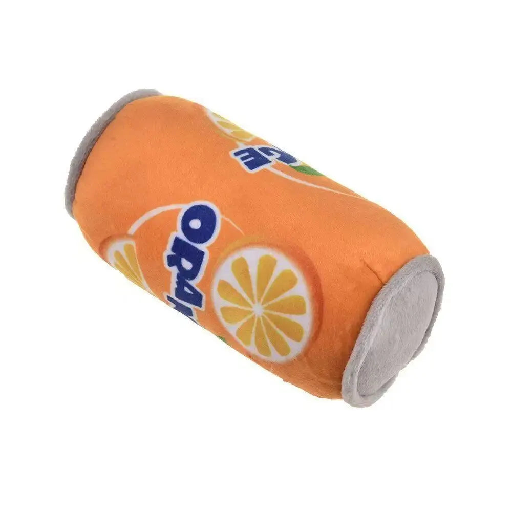 jouet pour chien motif boisson gazeuse orange modèle