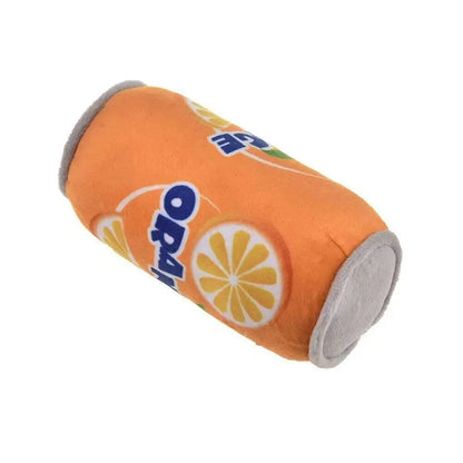 jouet pour chien motif boisson gazeuse orange modèle