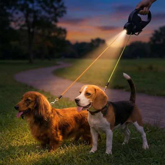 laisse pour chien double enrôleur lampe nuit beagle épagnol