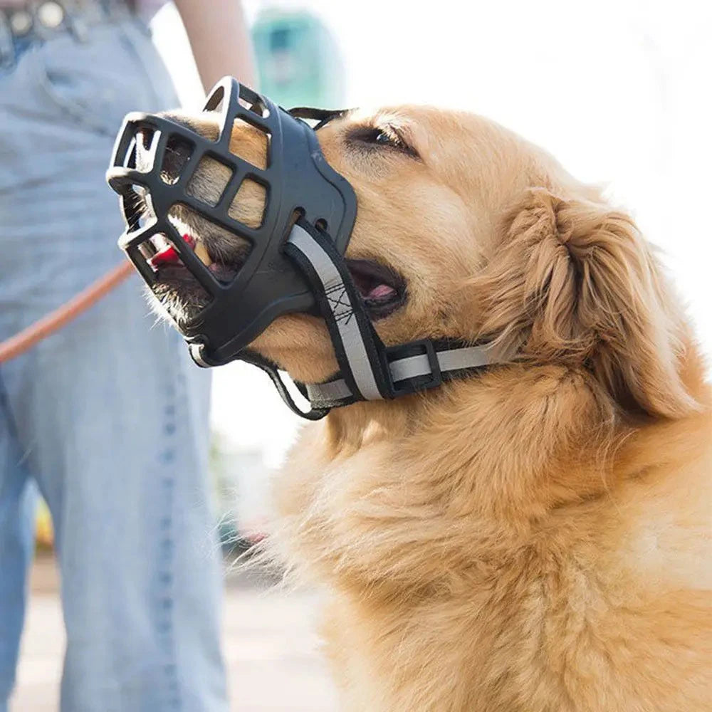 museliere pour chien anti aboiement noir Golden museau vers le haut