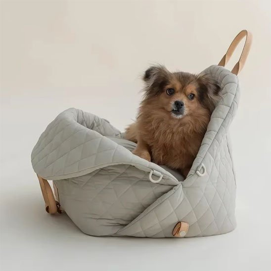 sac de transport pour chien gris 2
