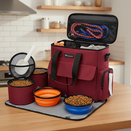 Sac de voyage pour chien | Multifonctionnel rouge et vert