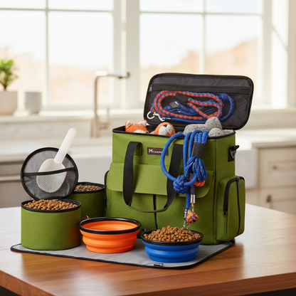 Sac de voyage pour chien | Multifonctionnel rouge et vert