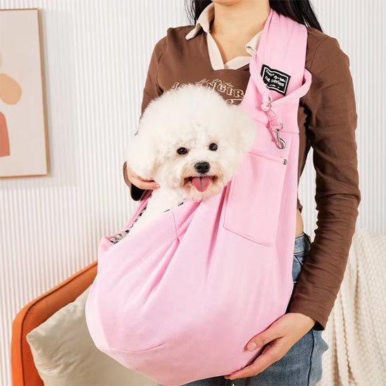 Sac de transport pour chien Bandoulière rose