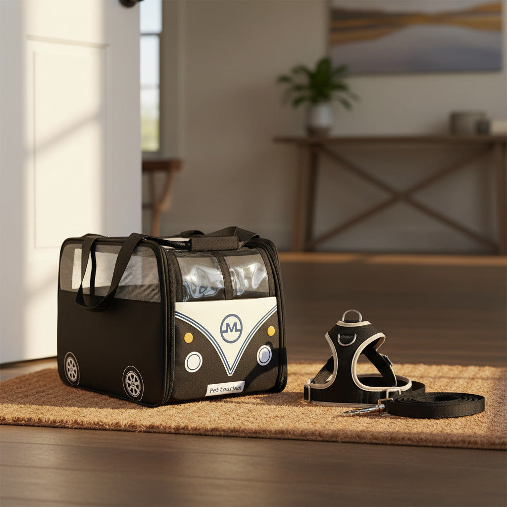 Sac transport chien | motif autobus